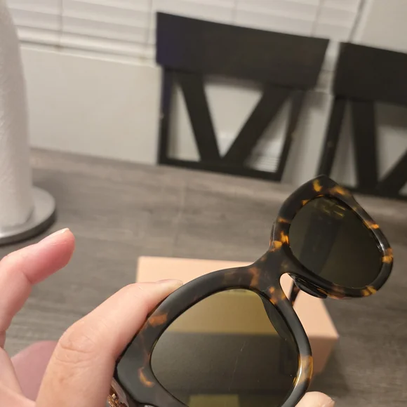 Miu Miu Sunglasses Glimpse MU 01YS 14L09Z 51-22 Honey Havana